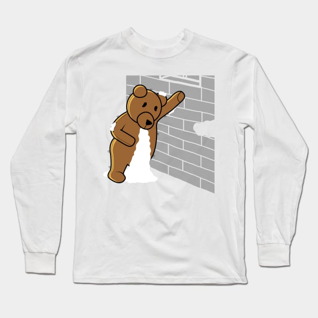 plush bear Long Sleeve T-Shirt by gazonula